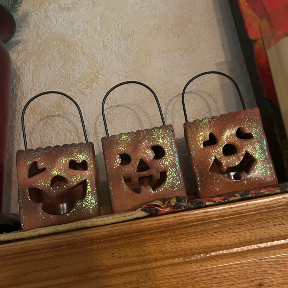 Halloween candle holders